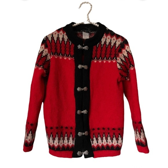 Janus Of Norway VTG 100%‎ Wool Cardigan Sweater (S) - Picture 1 of 5